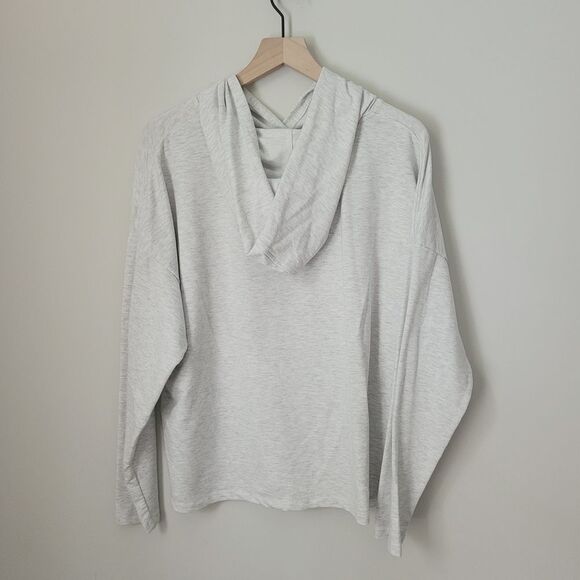 Rae Dunn Be Bold Light Grey Hoodie Size Extra Large - Picture 6 of 6